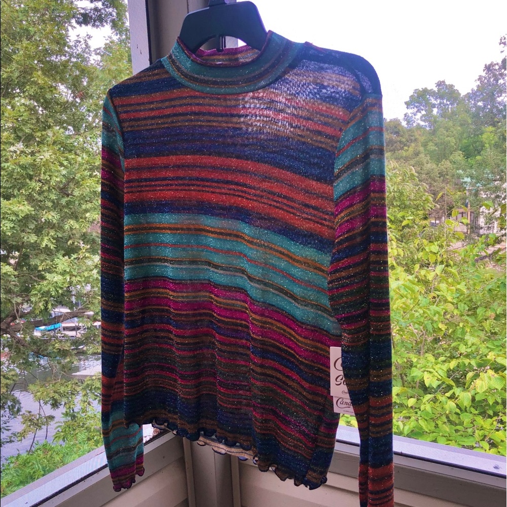 BRAND NEW Multi-Colored Turtleneck Y2K inspired